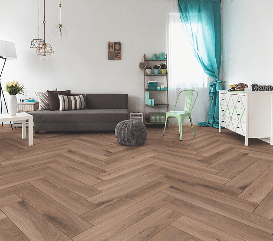 Kronotex - Balıksırtı Laminat Parke - D3766 Metz Oak